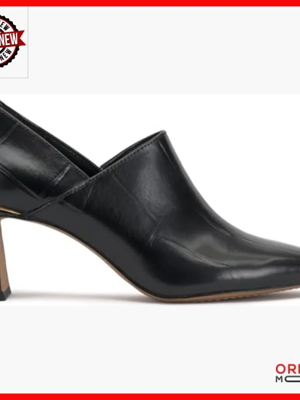 Leather Pumps with 2-Inch Block Heel, Pointed Toe for Work or Weddings